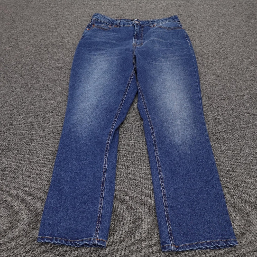 Frye Jeans Womens 12/31 Blue Medium Wash Mid Rise Straight Stretch 32x31 Denim